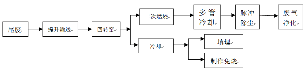 垃圾焚燒回轉(zhuǎn)窯流程圖